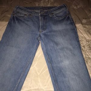 Pure Color women jean size 27, Bootcut, Blue Capri